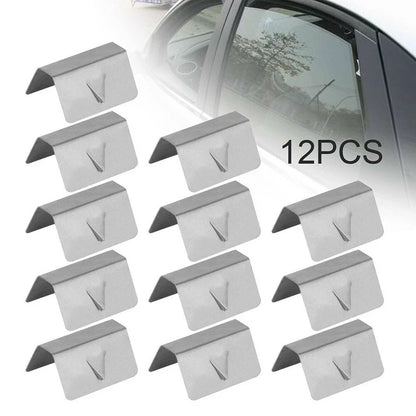 12 x Wind Rain Deflectors Channel Metal Clips for Heko SNED Clips
