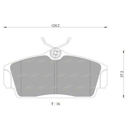 Front Disc Brake Pads Nissan Pulsar N16 (2000-2005)