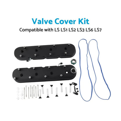 Aluminium Valve Cover Kit for Holden CHEV LS1 LS2 LS3 LS6 LS7