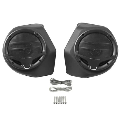 6.5" Black King Trunk Luggage Speakers for Harley Touring Street Glide (14-24)