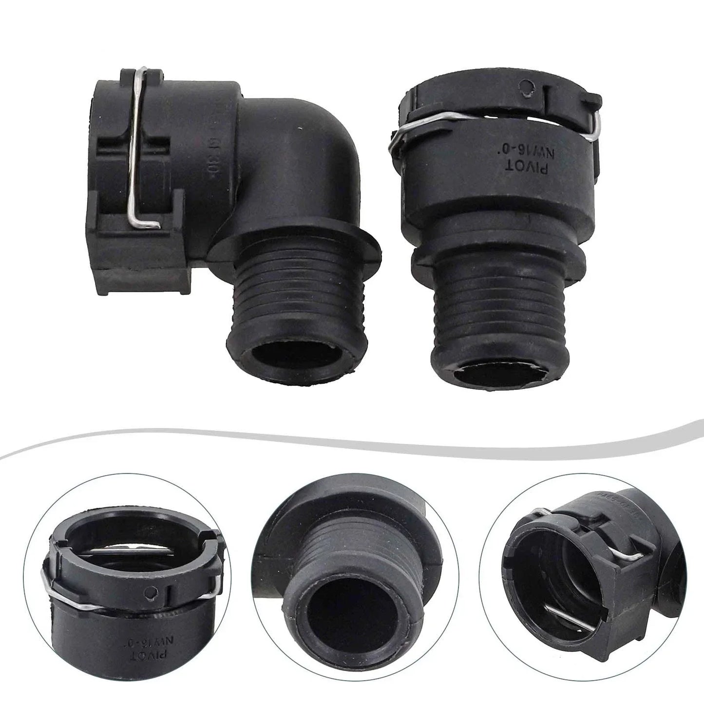 Heater Hose Fitting Straight & Elbow for Matrix Inlet Hose