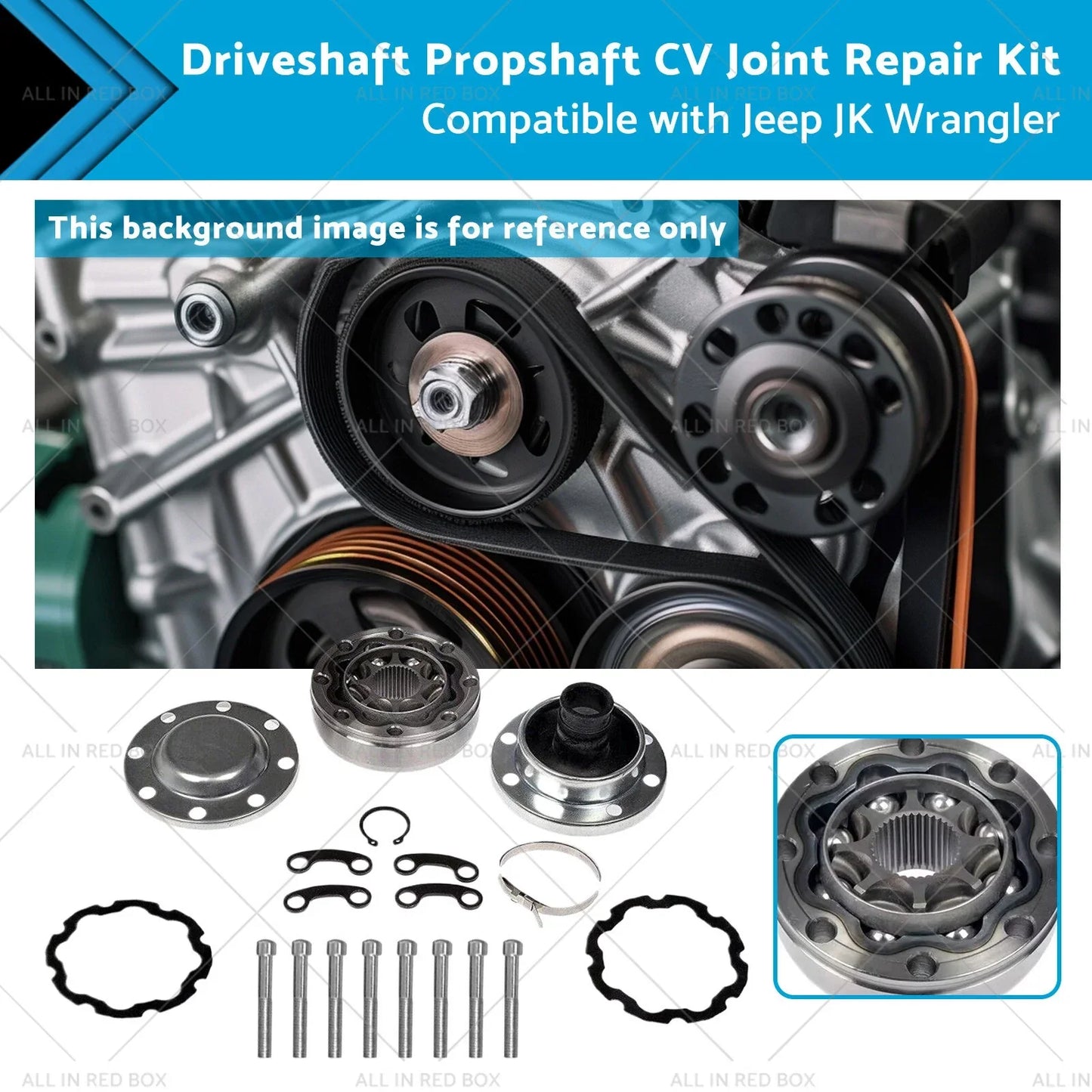 Driveshaft CV Joint Repair Kit for Jeep JK Wrangler (2007-2018)