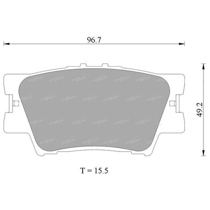 Rear Disc Brake Pad for Toyota RAV4 (2006–2013)