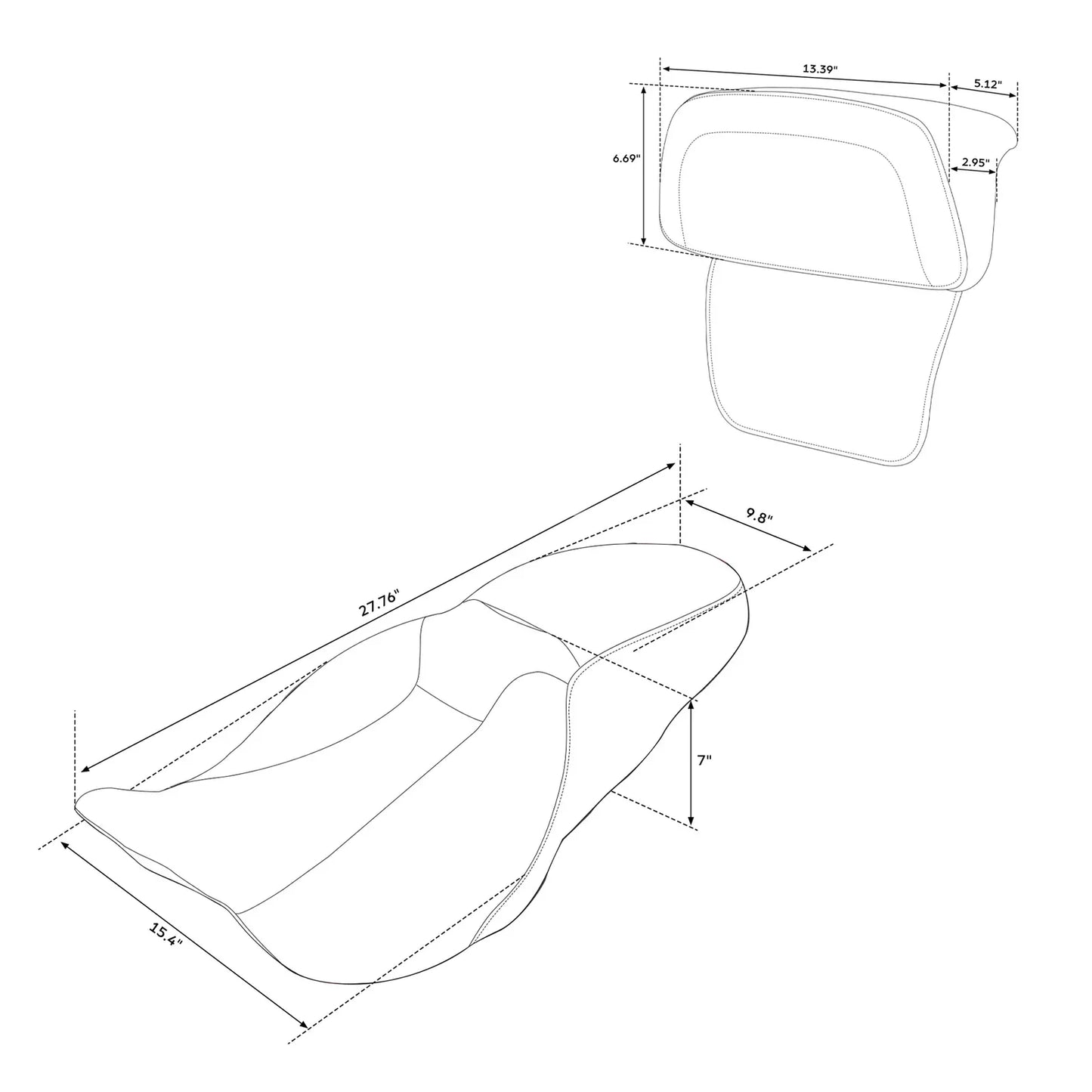 Seat Backrest for Harley Touring Electra Glide FLHT (2014-2023)
