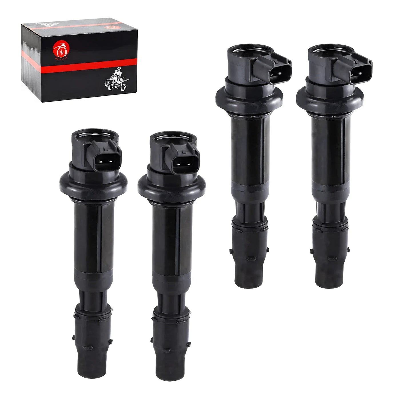 Ignition Coil 4 x for Kawasaki NINJA ZX-6R ZX600 ZZR600 (2005–2008)