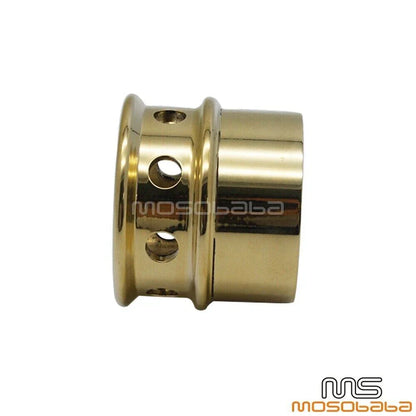 Brass Drilled Exhaust Tip for Harley Bobber Chopper 2.25" Pipes