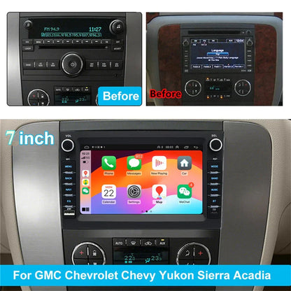 7'' Car Stereo Radio Head Unit for Chevrolet Tahoe, Hummer H2 (2007-2014)