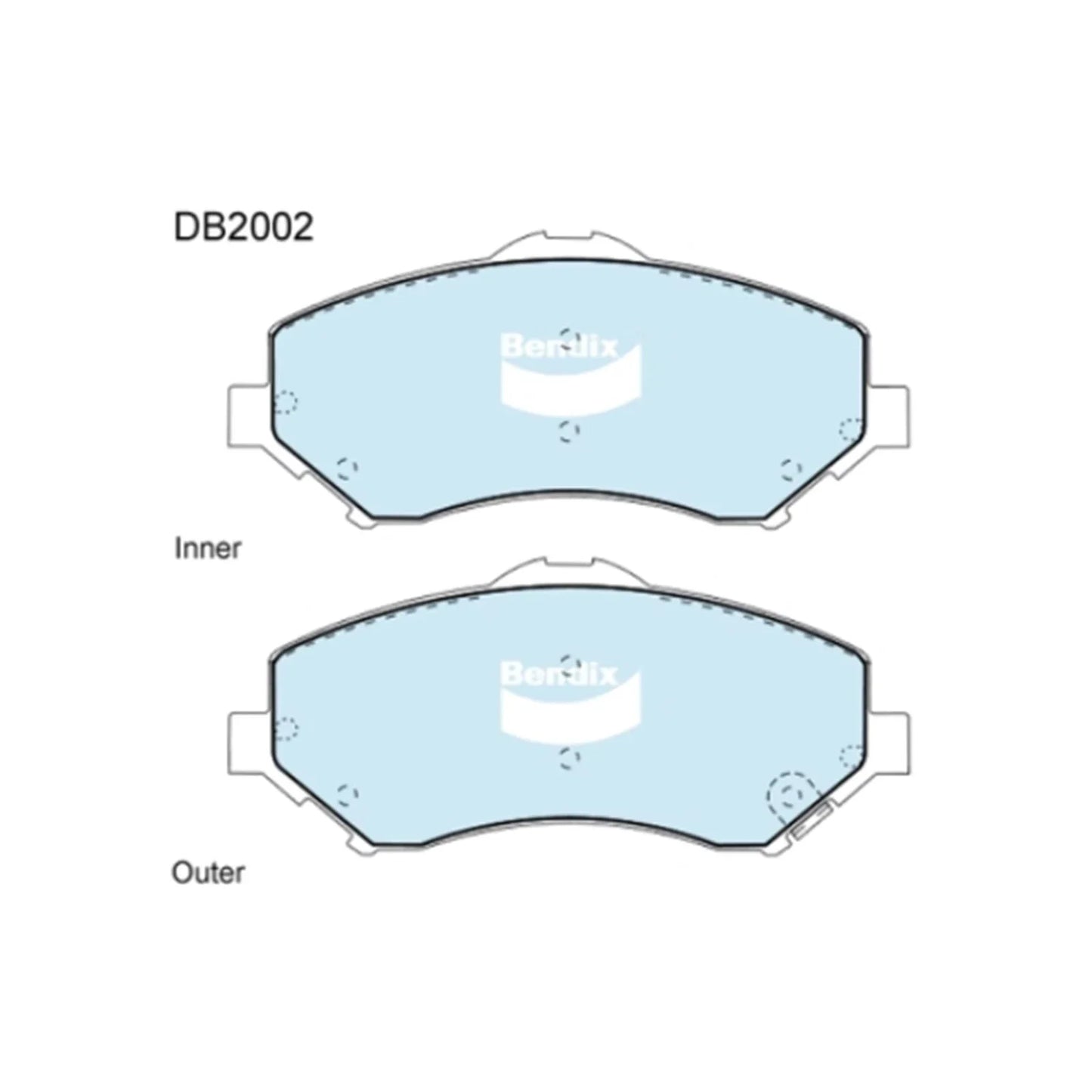 4WD Front Disc Brake Pad Set for Dodge Journey 2.0L 2.7L (2008-2012)