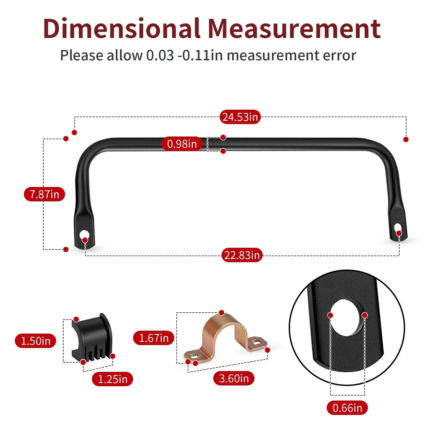 Rear Stabilizer Bar w/ Bushing for Polaris Sportsman 850