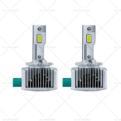 Pair of 6000K D1S LED Headlight Bulbs for Car Conversion (90W)