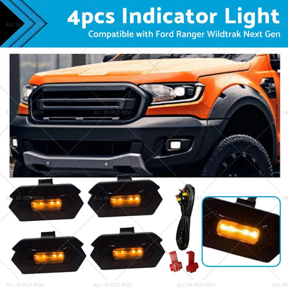 4x Amber Indicator Light for Ford Ranger Wildtrak (2022)