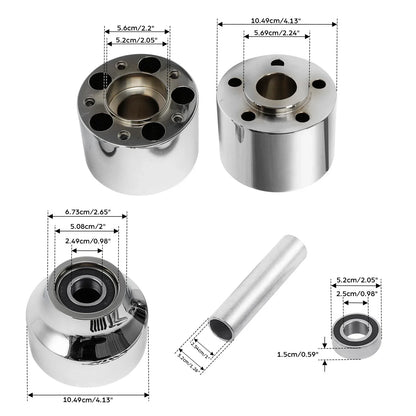 Single Disc Front Wheel Hubs for Harley Touring Electra Glide (1997-2008)