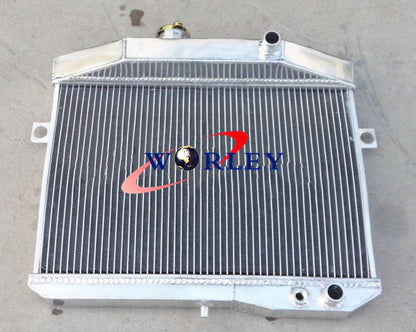 3 Row Aluminum Radiator + Fan for Volvo Amazon P1800 B18 B20 (59-70)