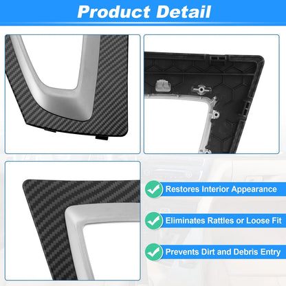 Carbon Fiber Pattern Gear Shift Panel Bezel Frame for BMW F30 F31 F32 F33 F34 (2012-2019)