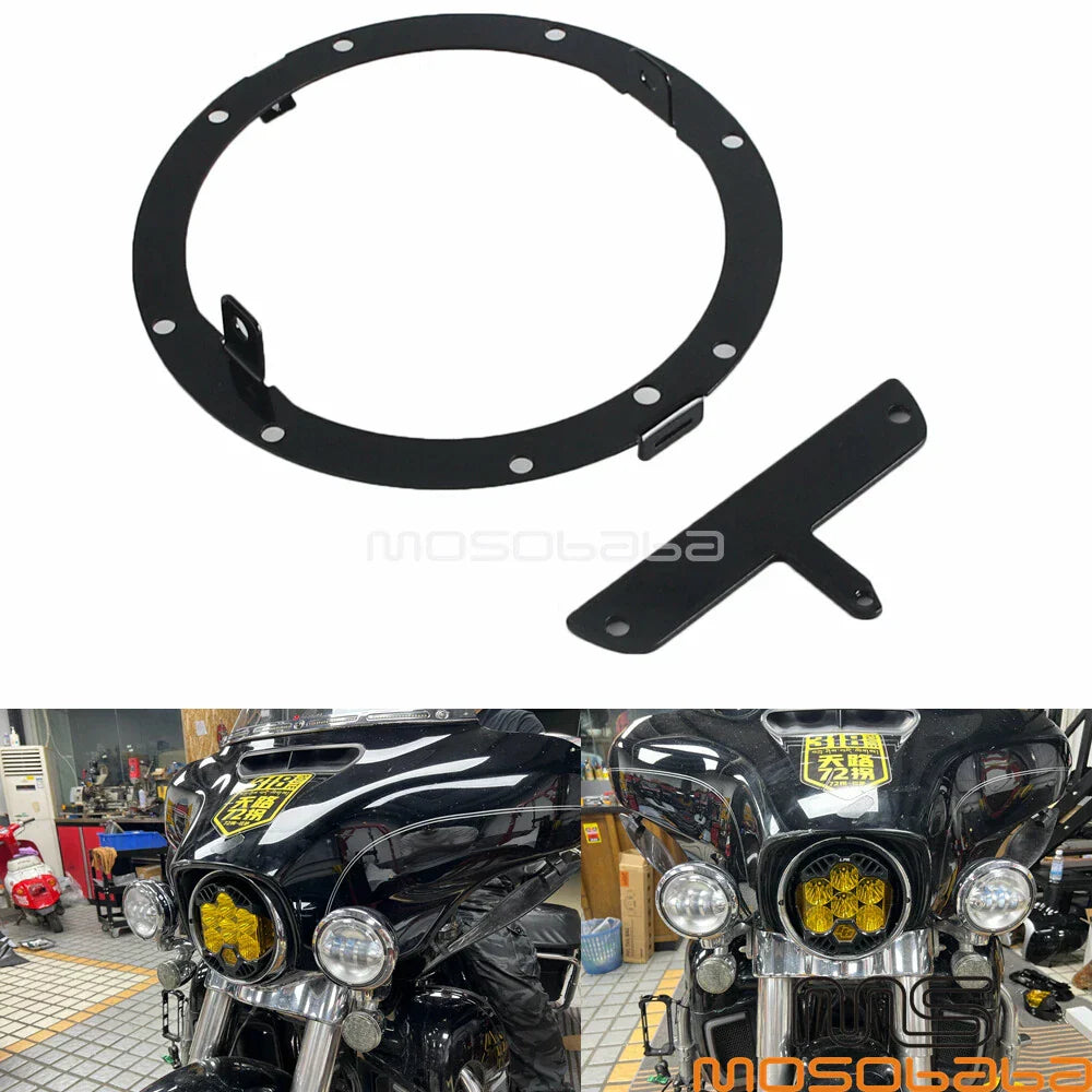Headlight Bracket Mount for Harley Touring, Street Glide, Road King, Tri Glide (2009-2023)