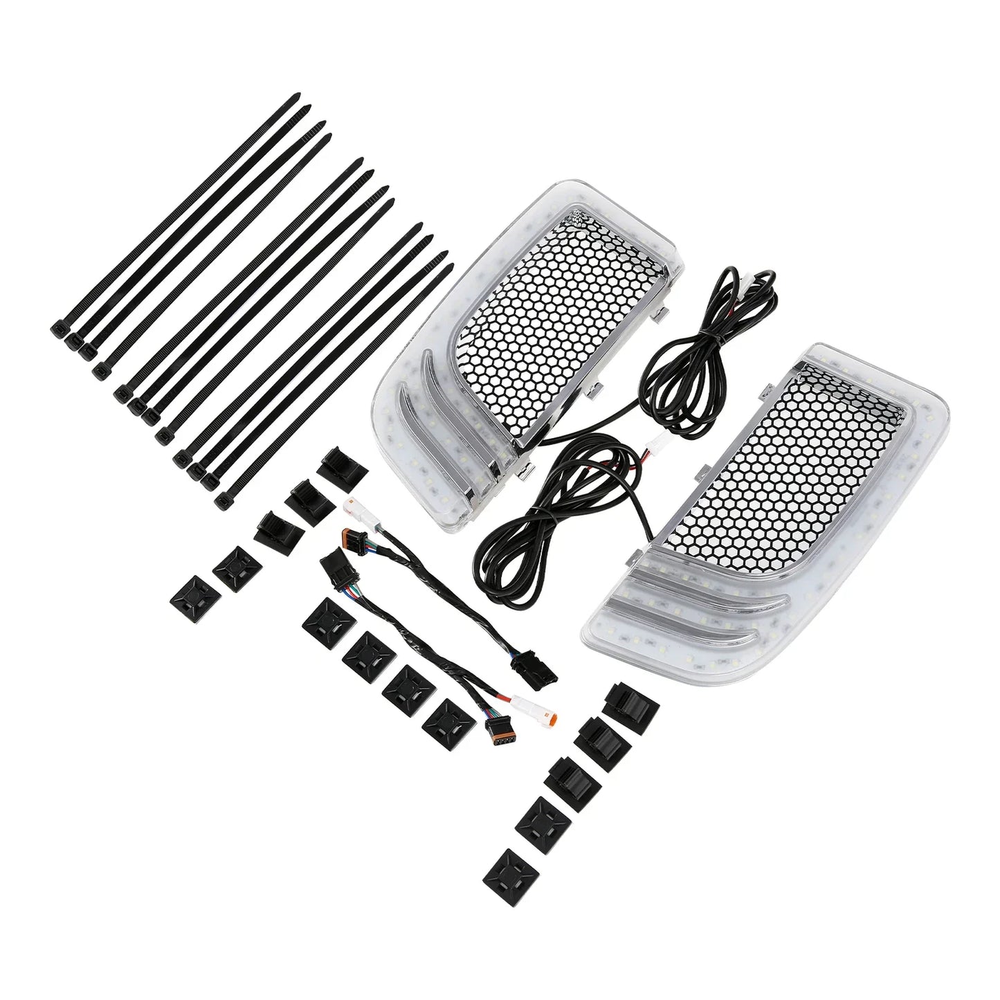 Vented Fairing 6.5" Speaker Pod Signal Lights for Harley Touring (2014 - 2023)