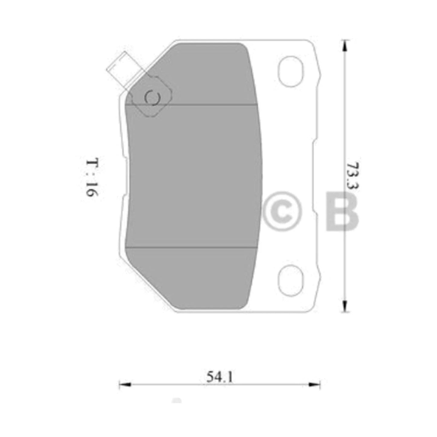 Rear Disc Brake Pad Set 3.0L for Nissan 300ZX Z32 (1990 - 1995)