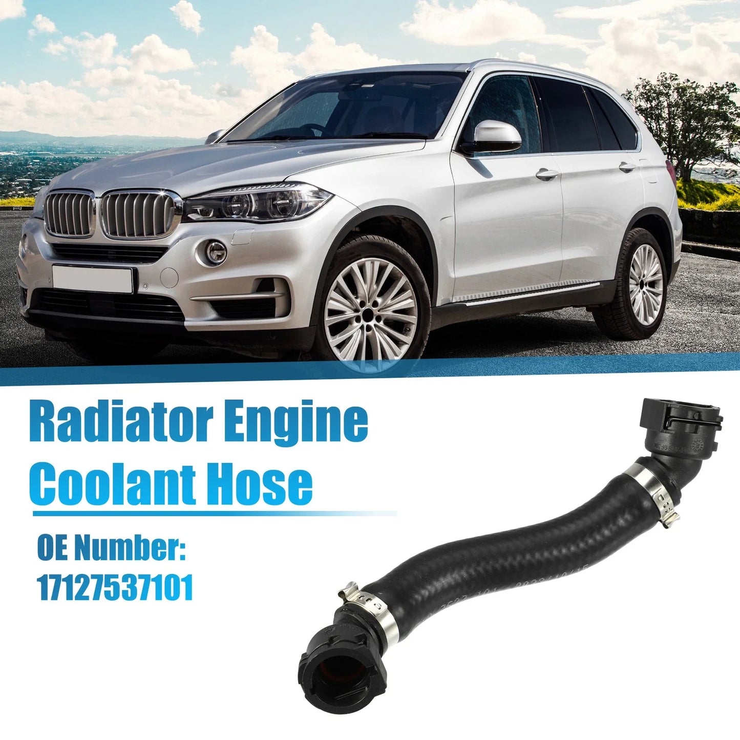 Radiator Coolant Hose Outlet Hose for BMW X5 (2007-2008)