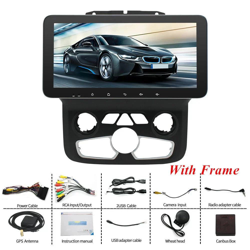 10.33" Android 13 Stereo Radio GPS for RAM 1500 2500 3500 4500 5500 (2013-2023)