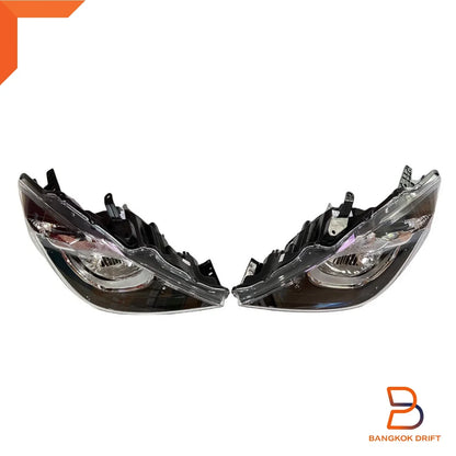 PAIR BLACK BODY HEADLIGHTS for MAZDA BT-50 UTE (2012-2019)