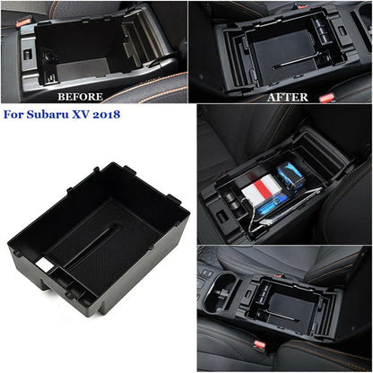 ABS Inner Armrest Console Central Storage Box Cover Trim for FIT XV (2018–2018)