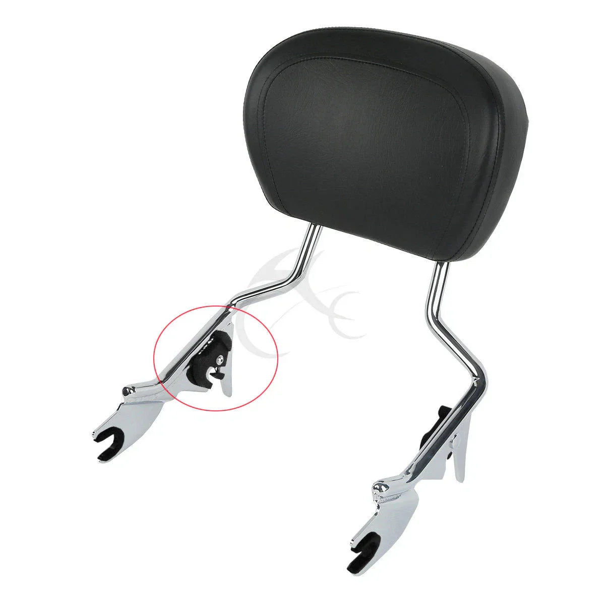 Black Sissy Bar Luggage Rack Docking Clip Kits for Harley Touring Softail