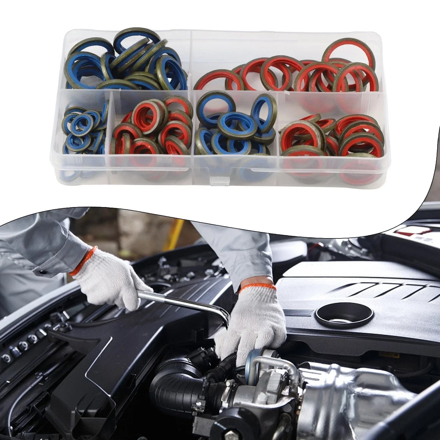 100pcs/245pcs Assorted Sealing Gasket