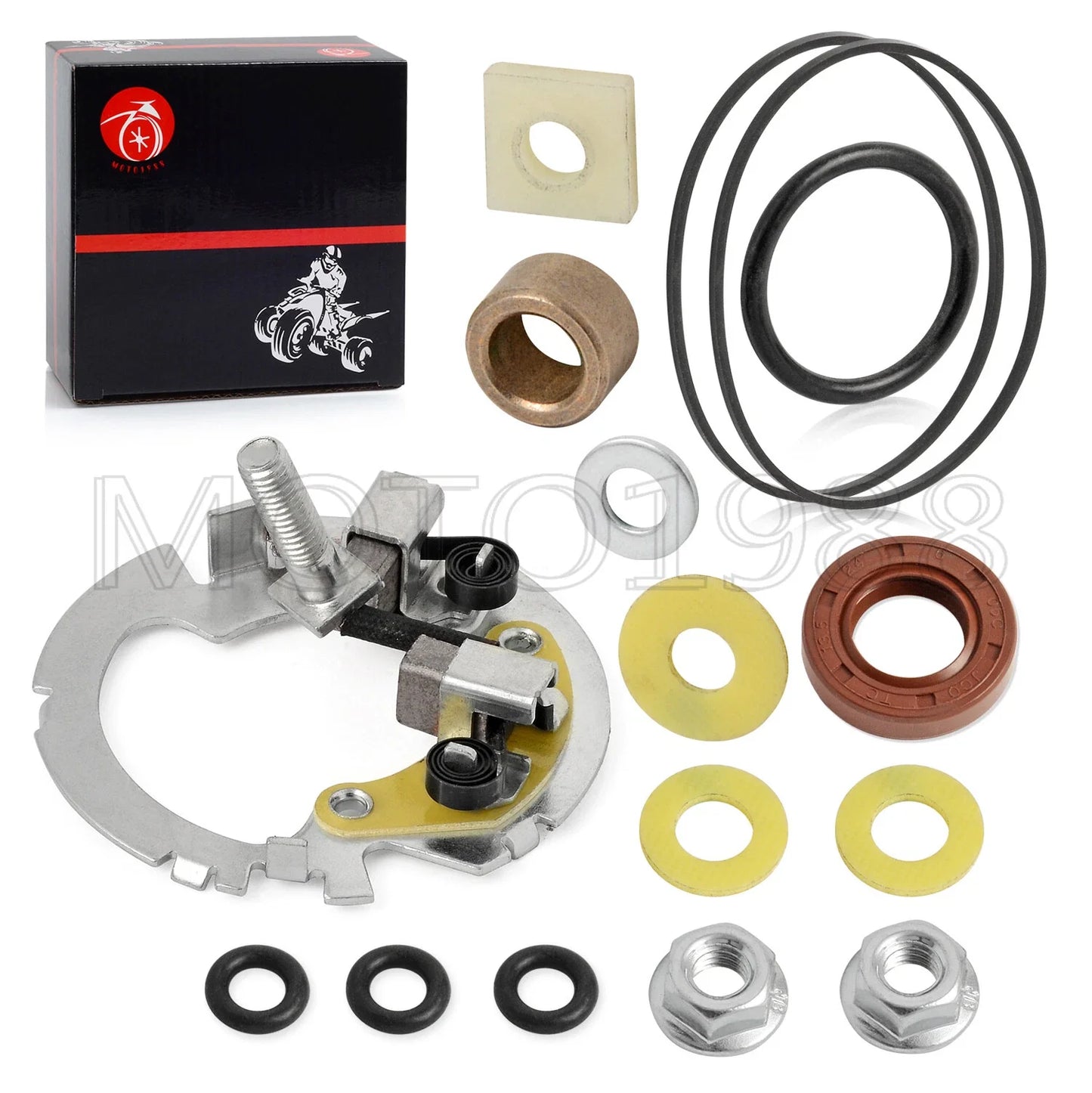 Starter Brush Holder Repair Kit for HONDA Foreman 500 Rubicon 500 (2001–2013)