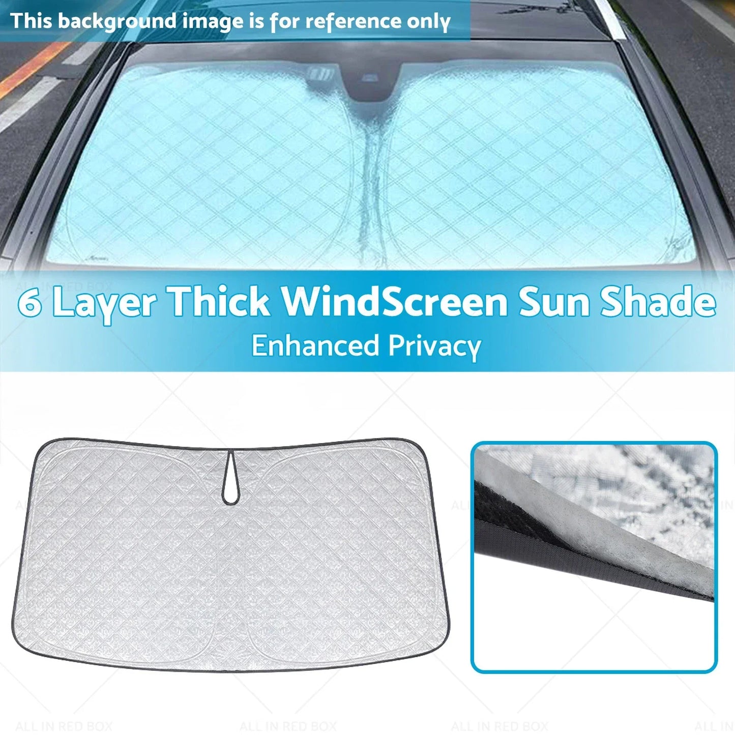 6 Layer UV Protection WindScreen Sun Shade for MG ZS / ZST (2021-2024)