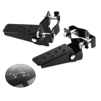 Black Steel Foldable Foot Pegs for MTB BMX Road Bike