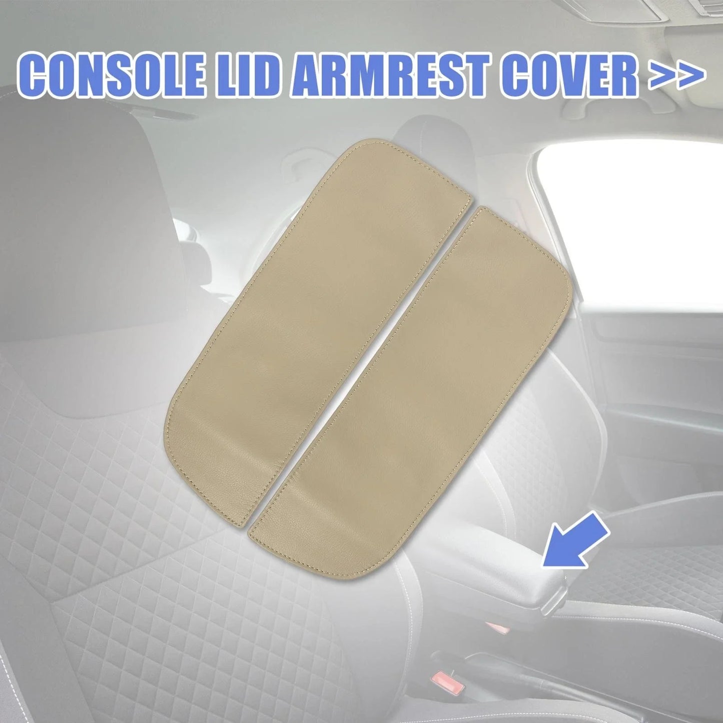 Center Console Lid Armrest Cover for BMW X5 X6 (14 - 18) Beige