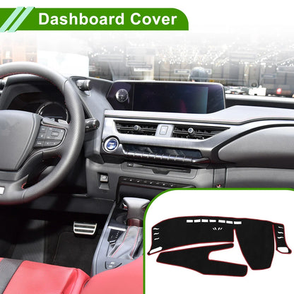 Dashboard Cover Mat for Lexus UX250H 2019-2020 Sun Protector Pad Black Red