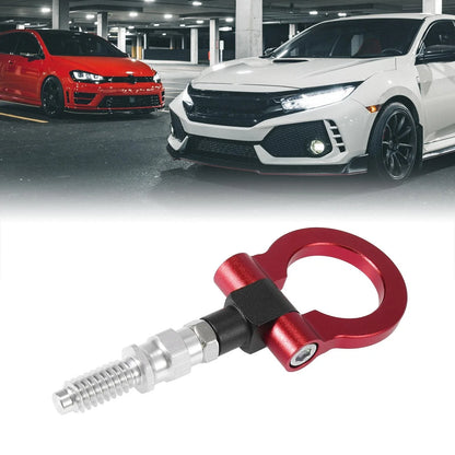 Tow Hook Red Aluminum Alloy Front Bumper Towing Eye for BMW 325i 328i 335i 550i