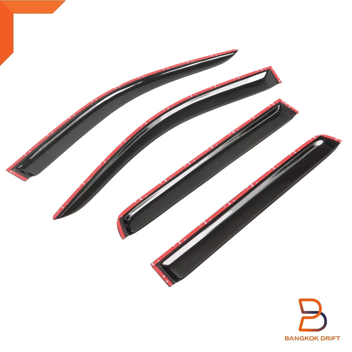 Black Wind Deflector Visor Shield for Nissan Navara Ute (2015-2021)