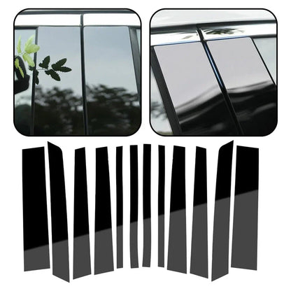 1 Black Pillar Post Covers for Range Rover HSE (2002-2012)