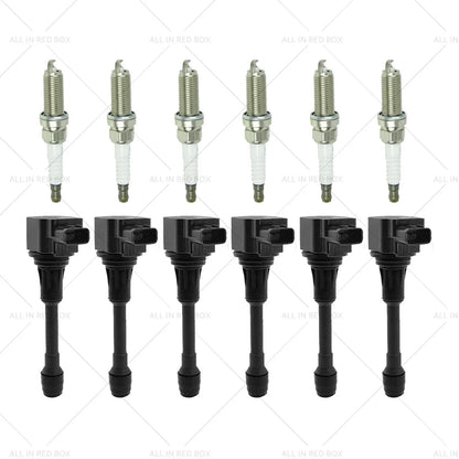 6x Ignition Coils & 6x Spark Plugs for Nissan Renault 3.5L (2005-2015)