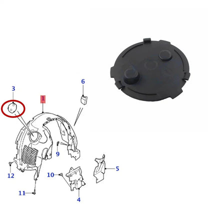 ABS Wheel Housing Liner Cover for Jaguar F-Pace (2017-2023)