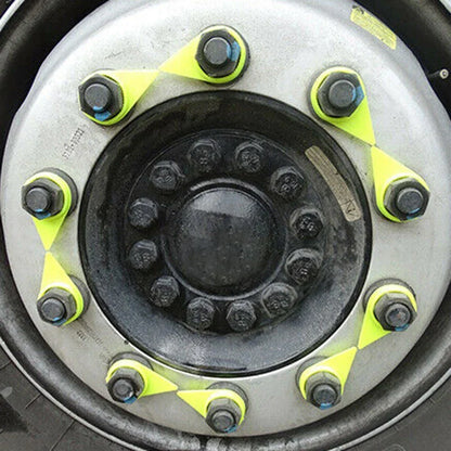 Wheel Nut Indicator 19mm 25PC for Car PU Yellow