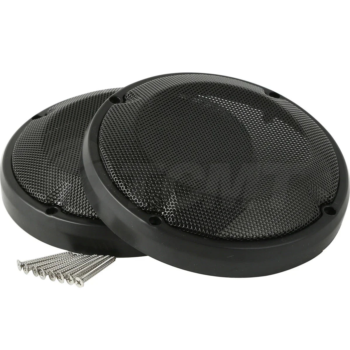 6.5" Black Lower Vented Speaker Grills for Harley Touring (1983-2024)