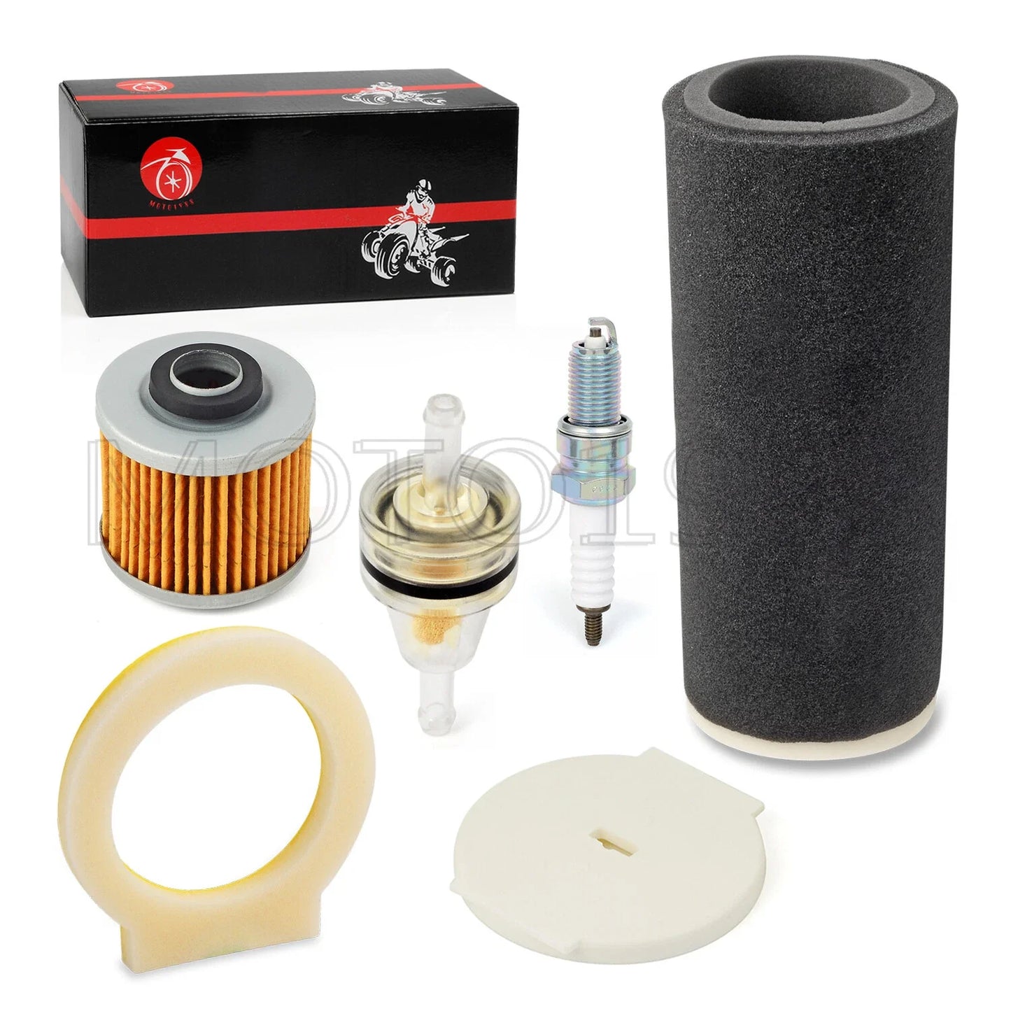 Air Filter & Cage Guide & END CAP Kit for Yamaha Grizzly 660 YFM660 (1998–2001)