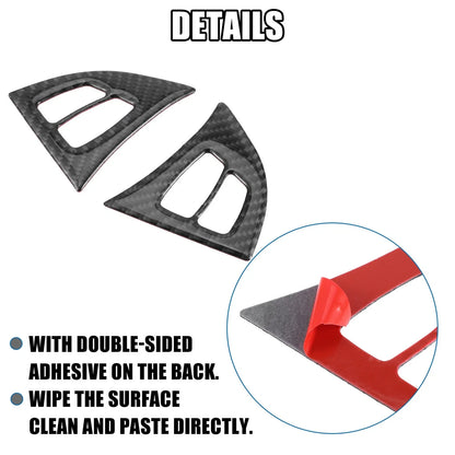 Steering Wheel Cover Trim for BMW X5 E70 Carbon Fiber Pattern Black