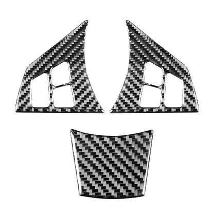 Pack of Three Six Series Carbon Fiber Steering Wheel Covers for BMW 6 Series