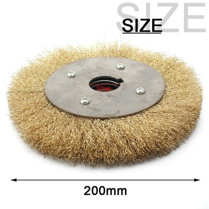 Pure Copper Wire Wheel Brush / Multiple Sizes / Line Pattern