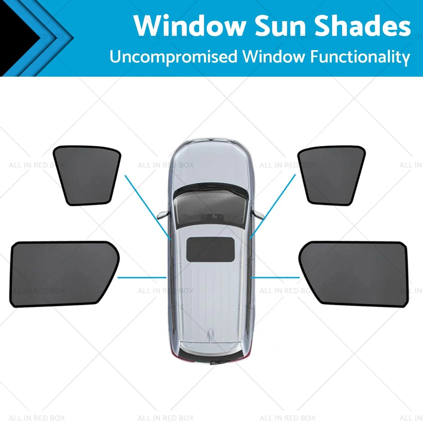Magnetic Mesh Sun Blind Shades for Toyota Hilux SR5 (2015-2025)