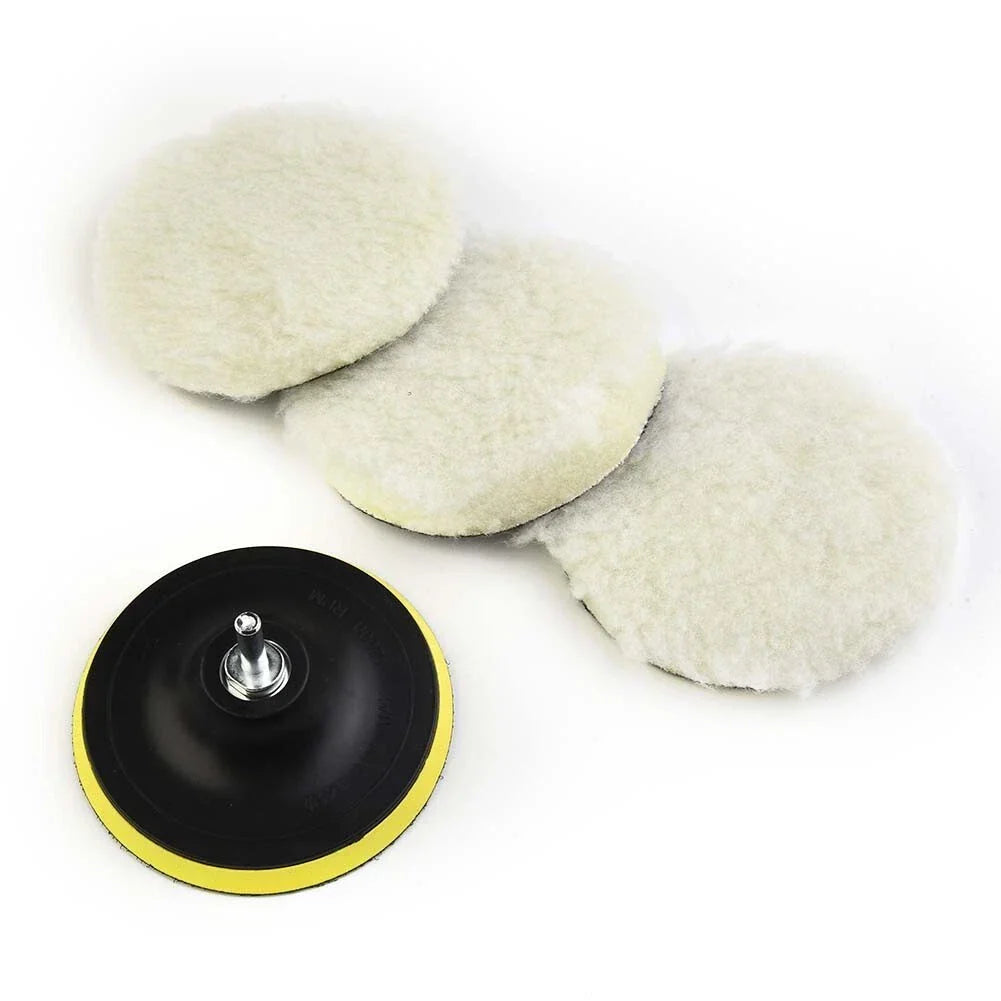 5 x Buffing Waxing Polishing Wool Pads for Car Polishing Machine