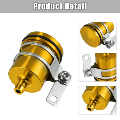 Motorcycle Front Brake Master Cylinder Oil Tank Cup for Yamaha BMW Gold Tone