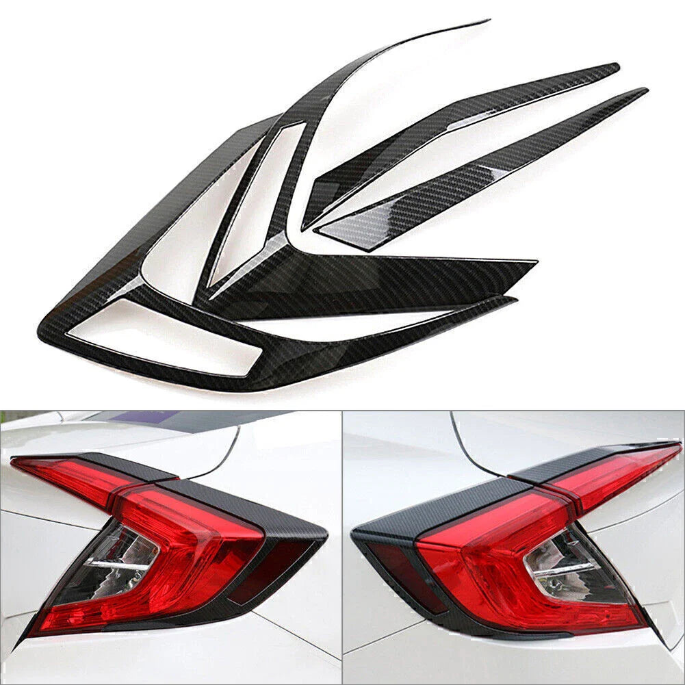 Carbon Fiber Taillight Covers for Honda Civic Sedan (2016-2020)
