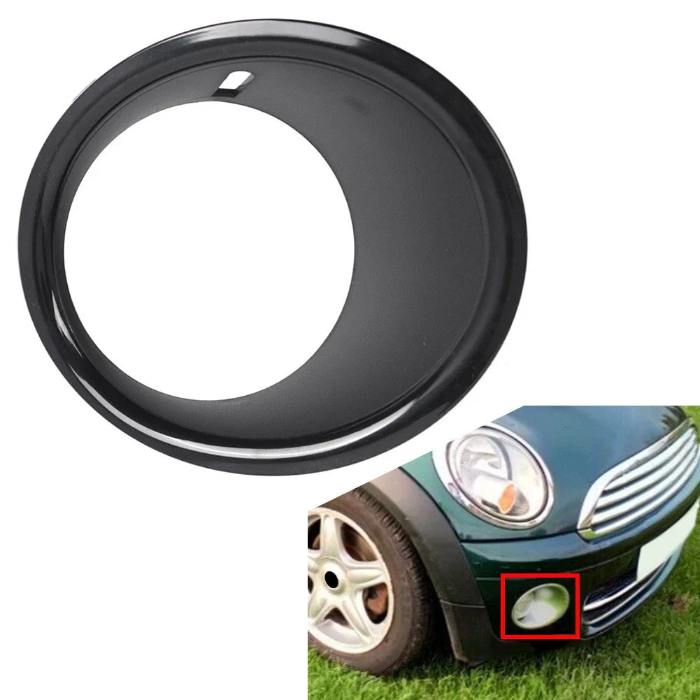 Right Black Front Fog Light Lamp Ring Cover for Mini Cooper (2007-2011)
