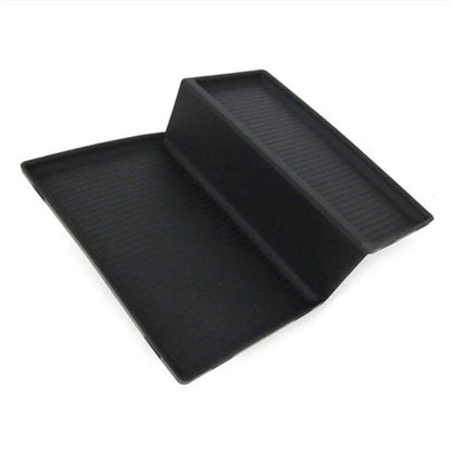 Black Rubber Mat Insert Center Console for Dodge Ram 2500 3500 (2010-2015)