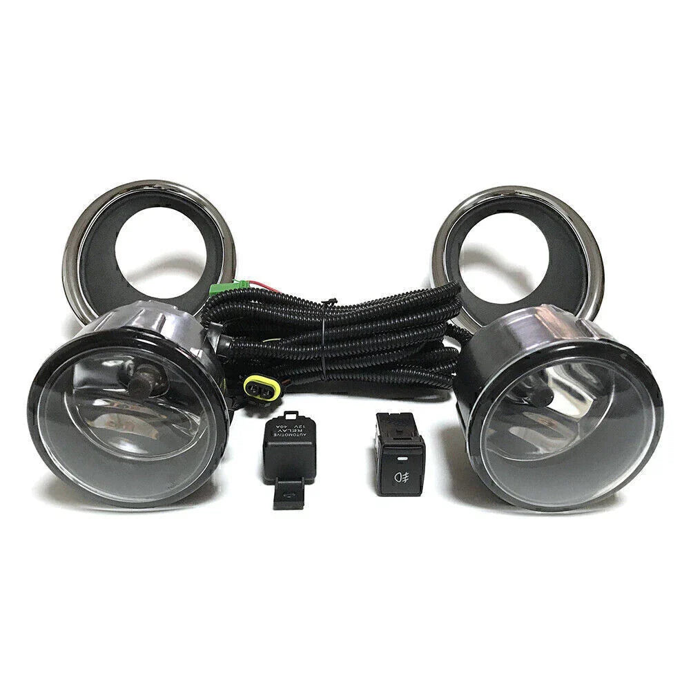 ABS Fog Light Lamps with Wiring & Switch for Nissan QASHQAI (2014-2017)